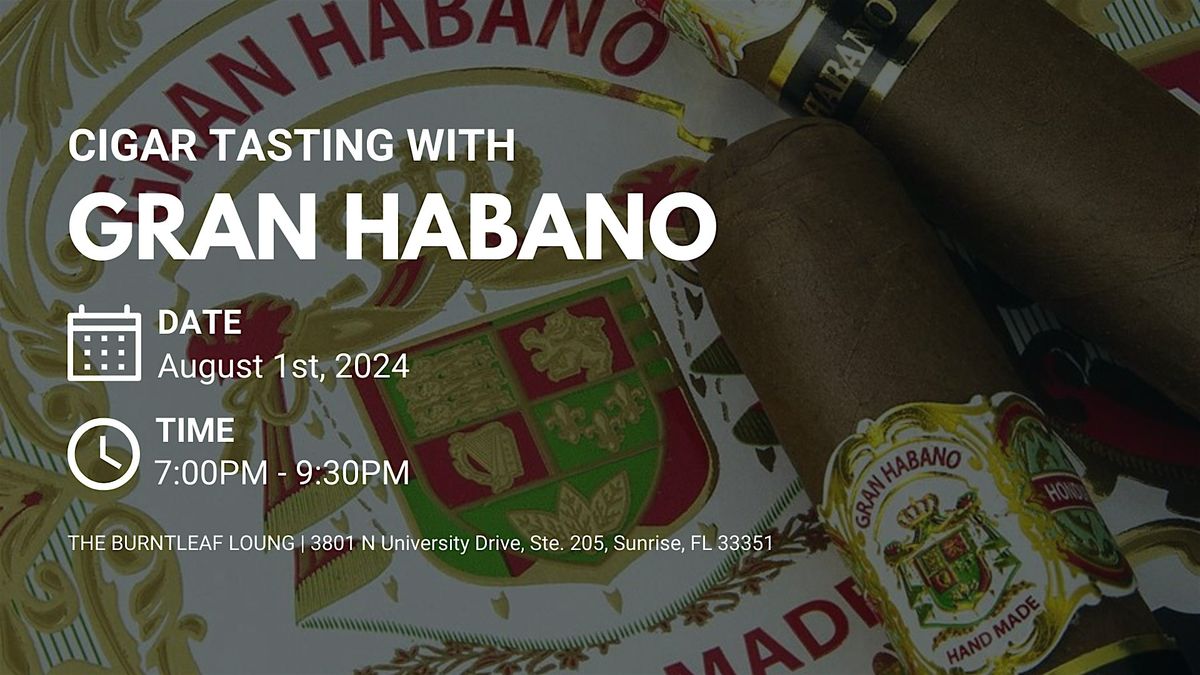 Gran Habano Cigar & Spirit Pairing Experience