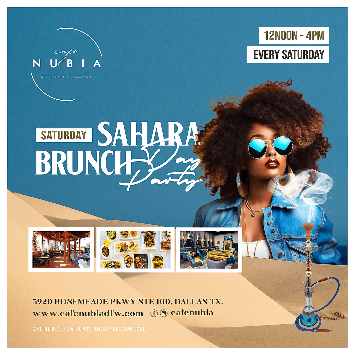 Cafe Nubia Sahara Brunch Day Party