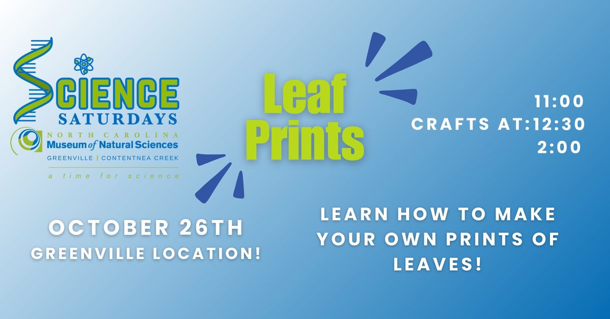 Science Saturday- Leaf Prints