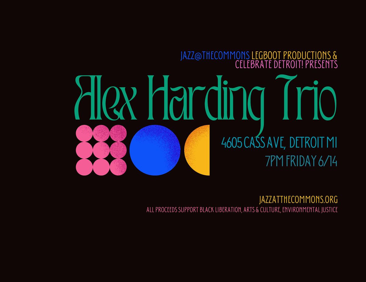 Jazz @ The Commons: Alex Harding Trio