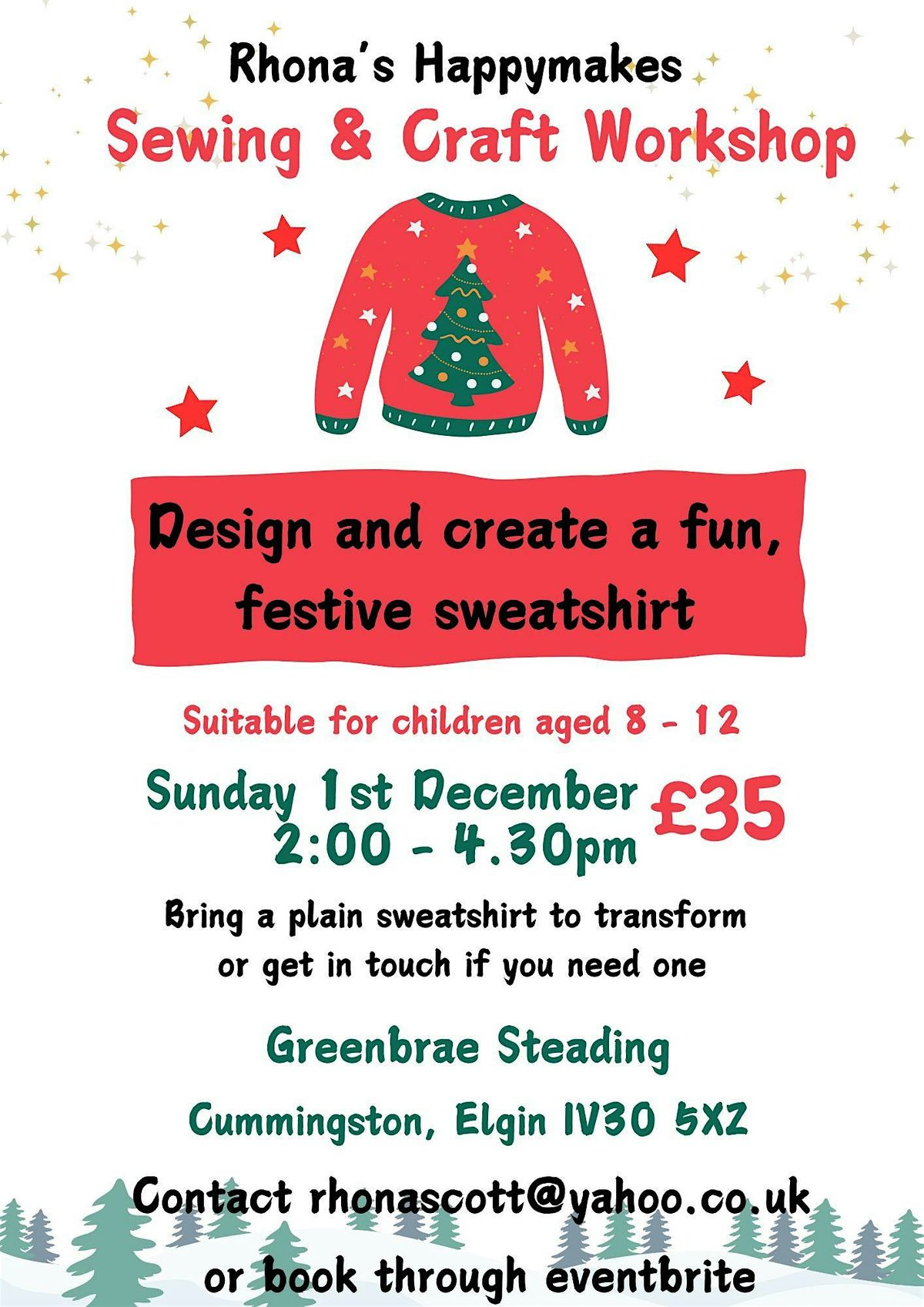 Sewing and Craft Workshop for Children - suitable for age 8 -12