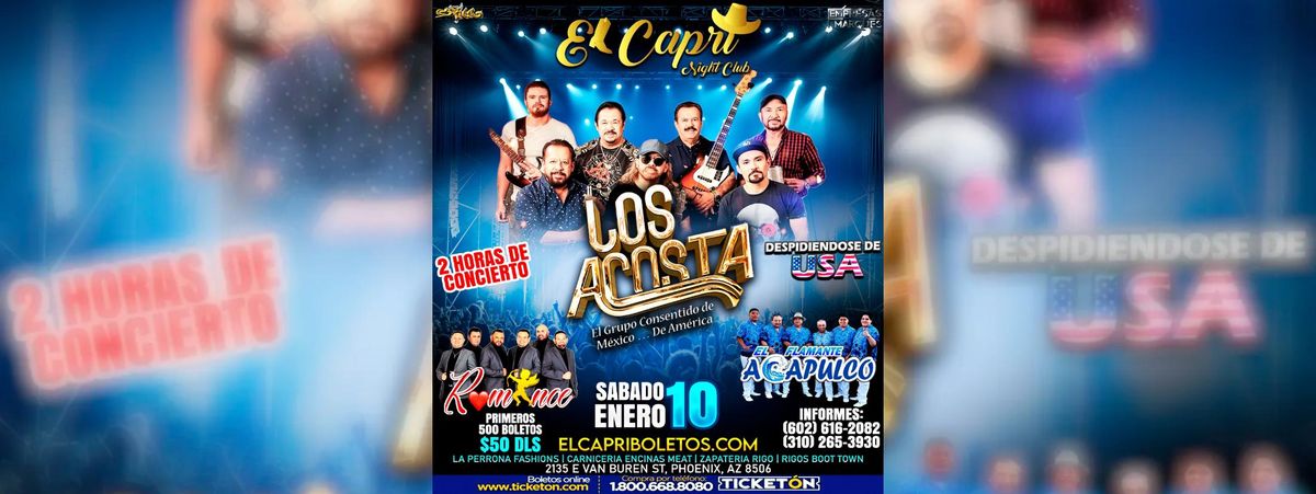 LOS ACOSTA, ROMANCE & FLAMANTE ACAPULCO