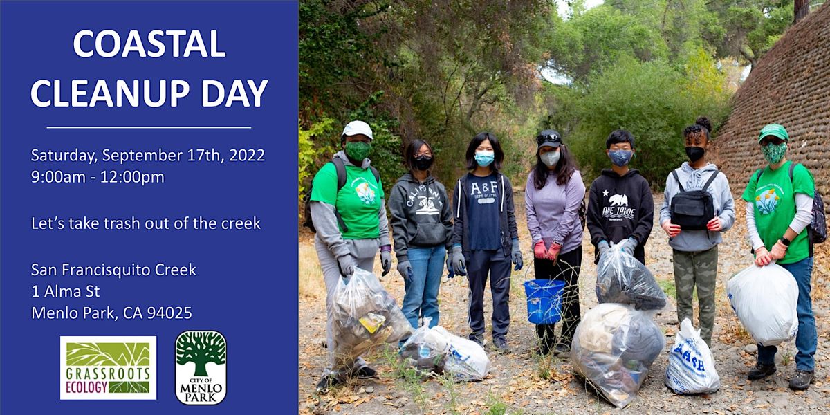 2022 Coastal Cleanup Day at San Francisquito Creek, 1 Alma St, Menlo ...