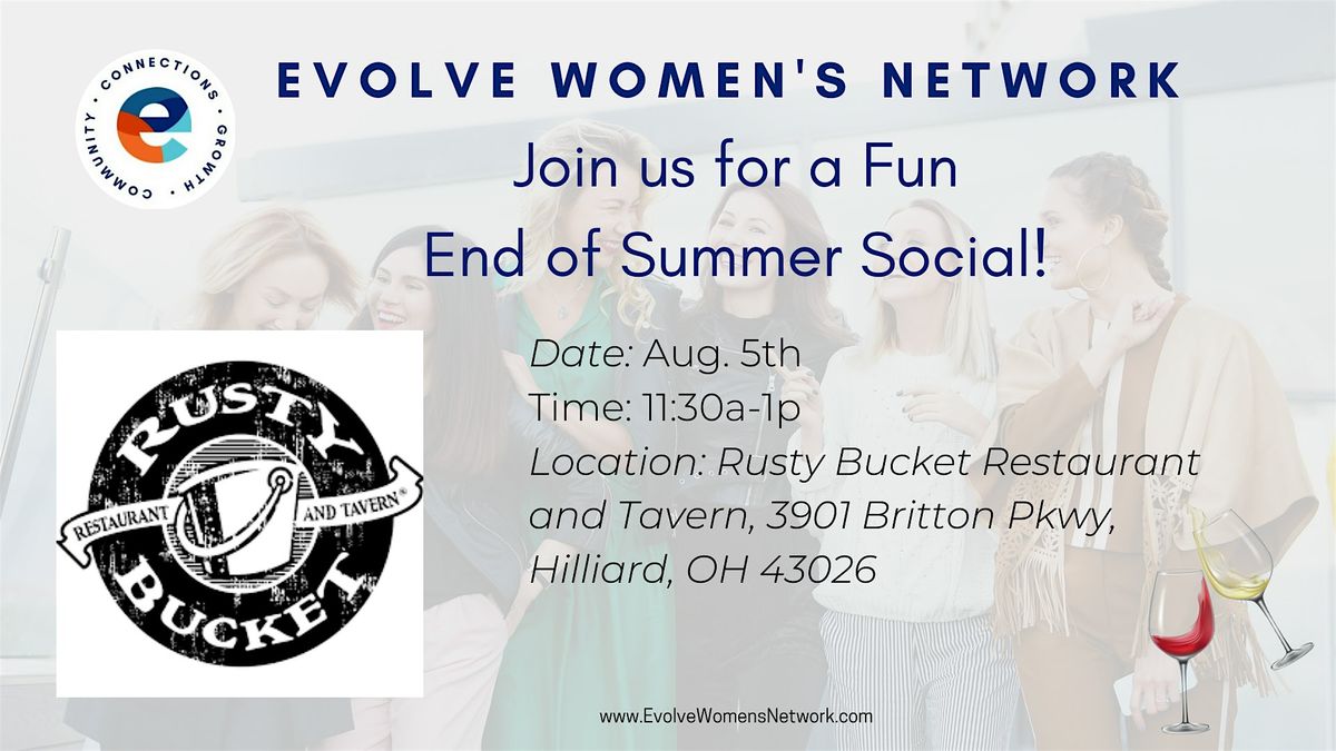 Evolve Women's Network: End of Summer Social!