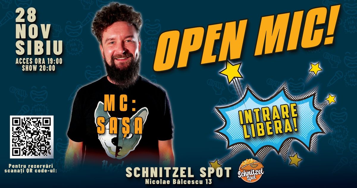 Stand up comedy Open Mic cu Sa\u0219a Ciobanu