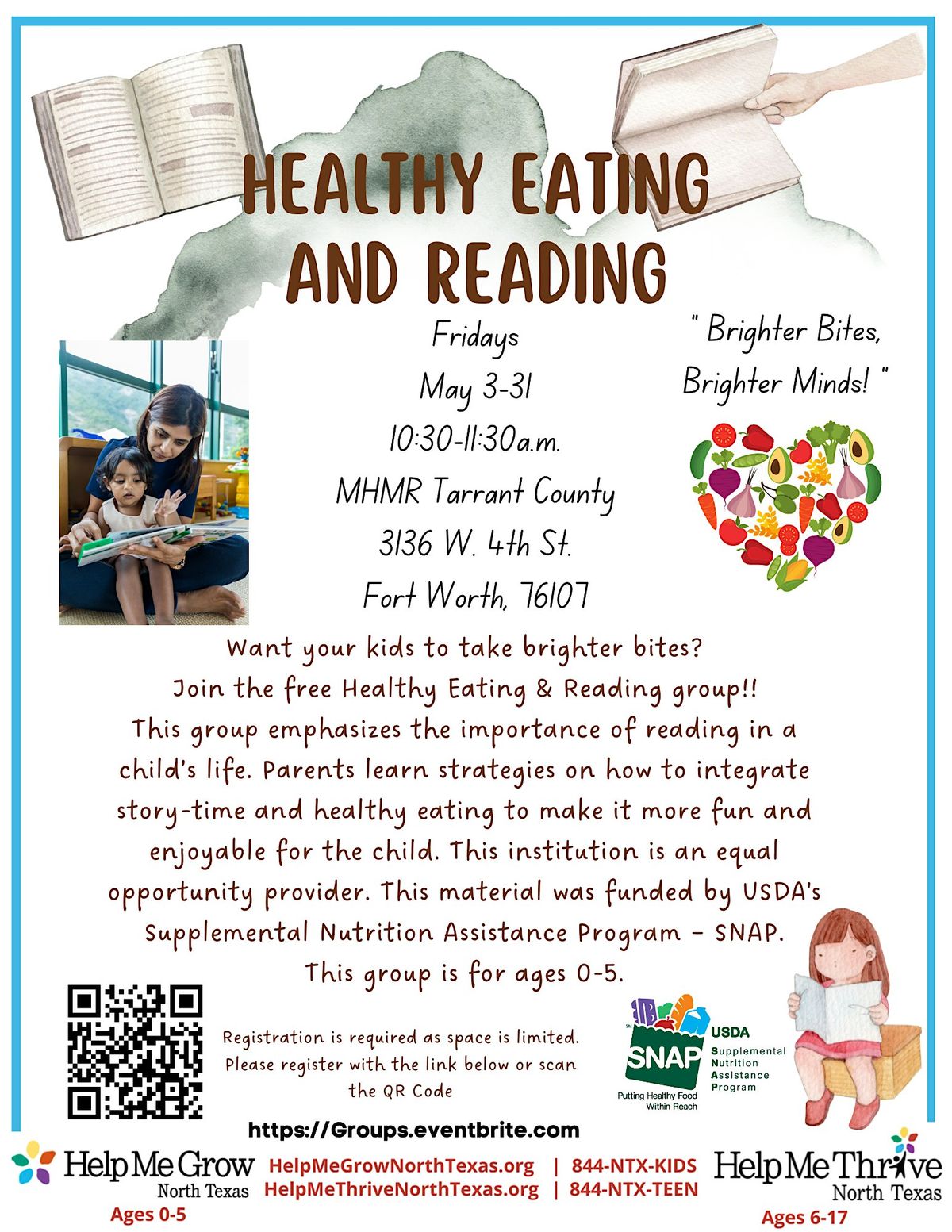 Face to Face Healthy Eating and Reading Group- Fort Worth