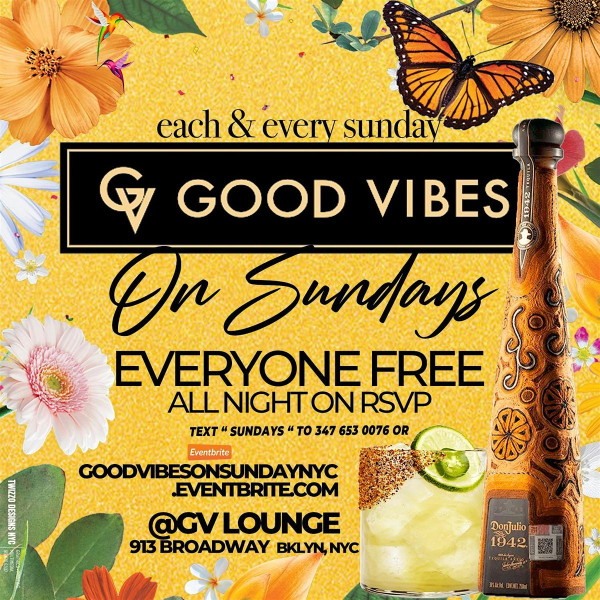 GOOD VIBES ON SUNDAYS \u2022 EVERYONE FREE ON RSVP ALL NIGHT \u2022 DOORS OPEN 4PM-2A