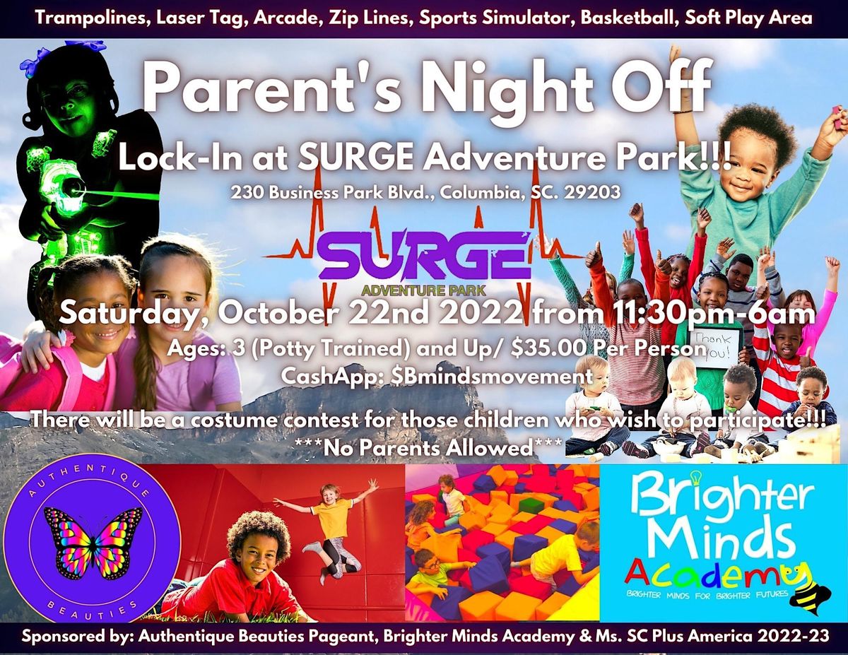 Parent's Night Out: Lock-In at SURGE Adventure Park