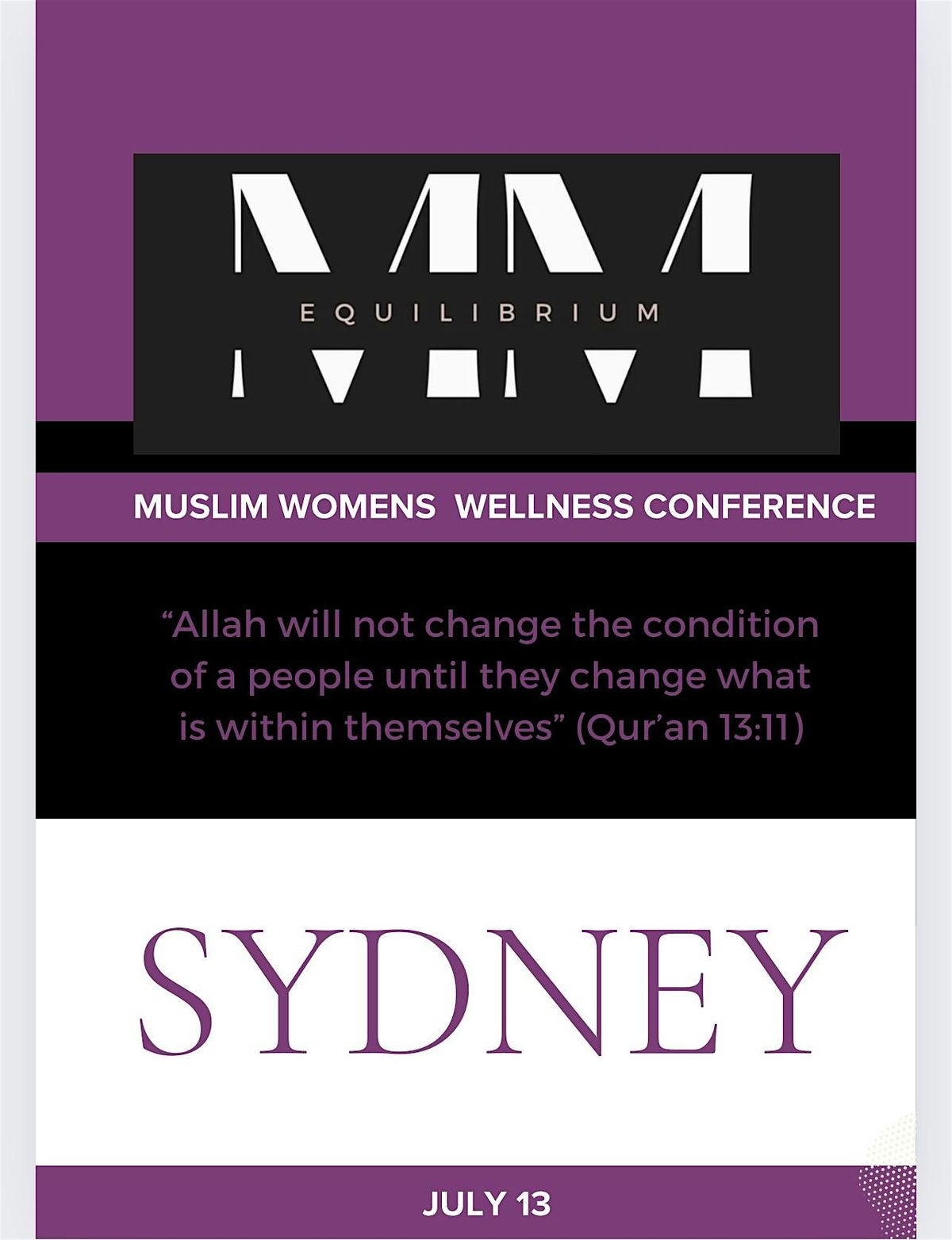 Equilibrium - Muslim Women's Wellness Conference