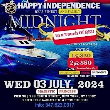 4TH OF JULY MIDNGHT YACHT PARTY 2024 | NYC