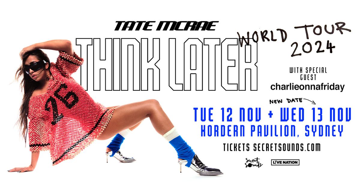 Tate McRae - Think Later World Tour | Sydney [NEW DATE ADDED]