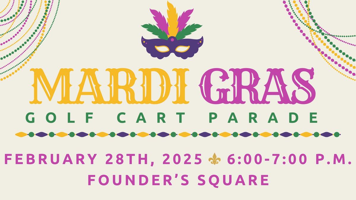 Mardi Gras Golf Cart Parade