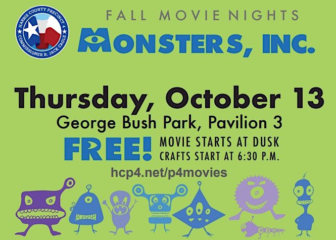 Harris County Precinct 4's Fall Movie Nights