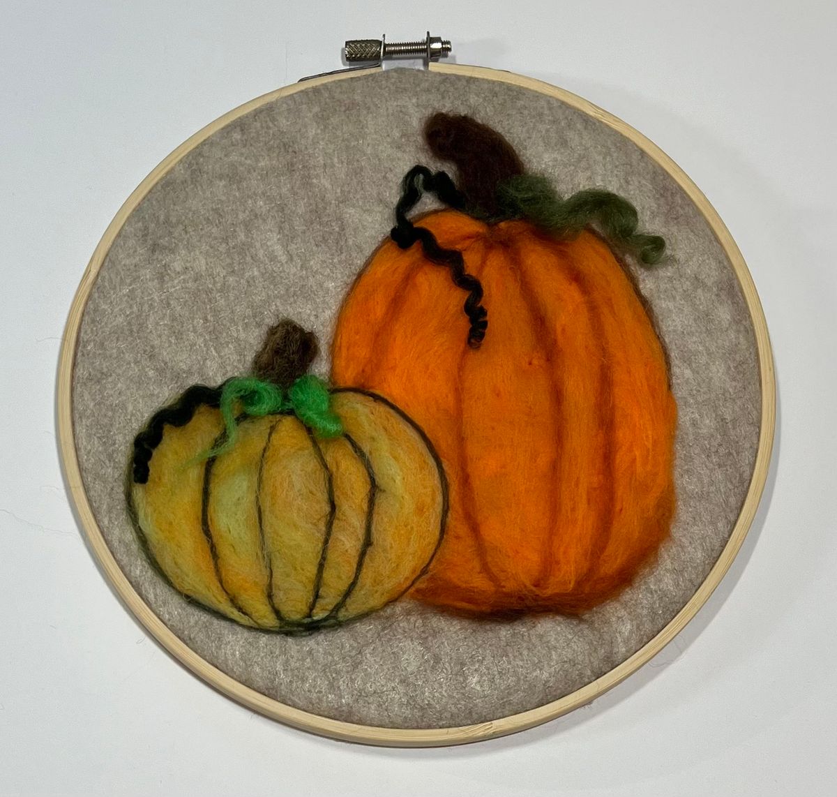 Needle and Wet Felt Pumpkin