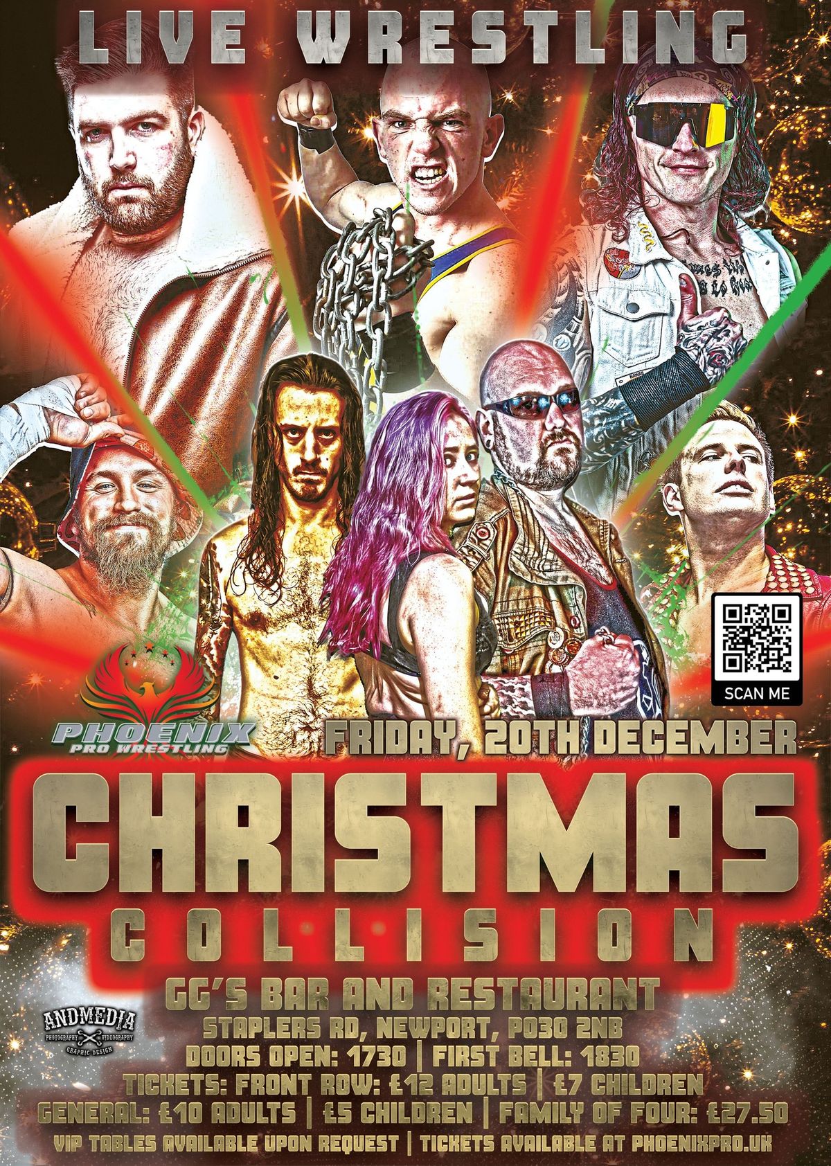 Christmas Collision! Live family friendly wrestling 