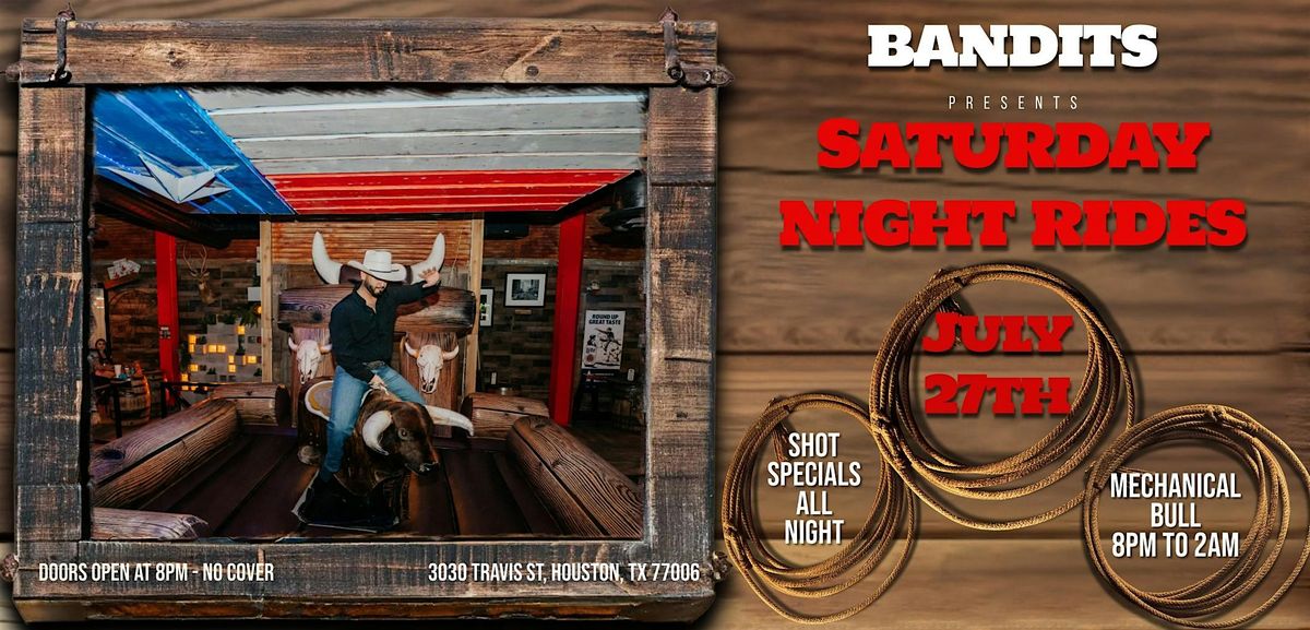 Mechanical Bull is Back at Bandits Dance Hall