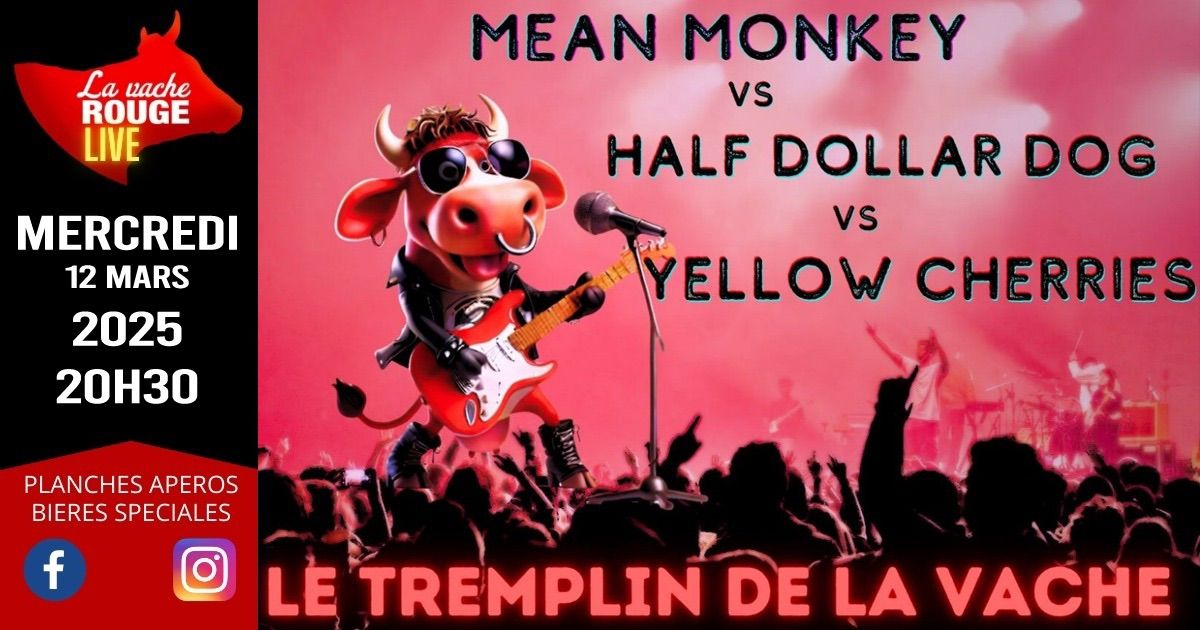 LE TREMPLIN DE LA VACHE MAR - 2025 \/\/ MEAN MONKEY + HALF DOLLAR DOG + YELLOW CHERRIES