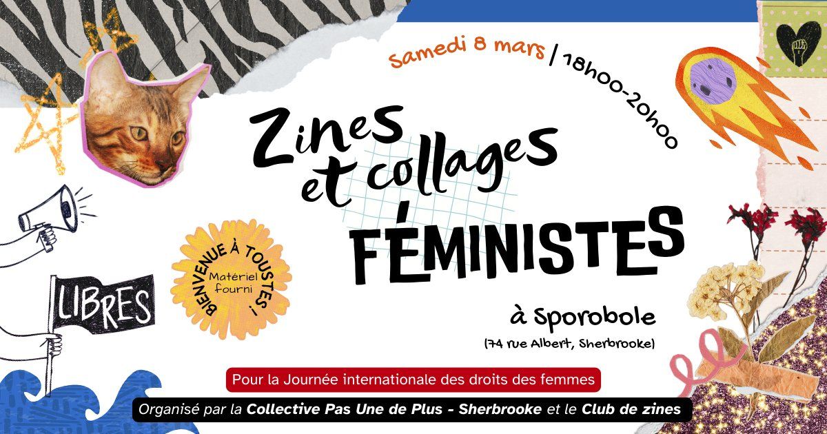 Zines et collages f\u00e9ministes \u2605 JIDF 2025