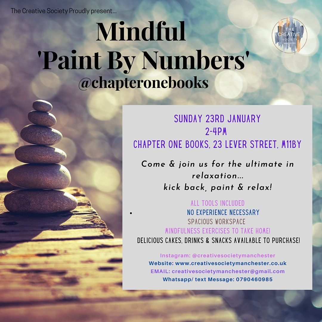 Mindful Paint By Numbers @ChapterOneBooks
