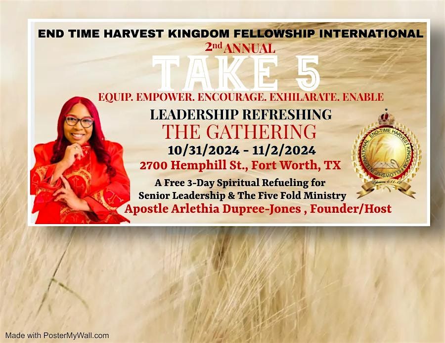 2nd Annual TAKE 5 Leadership Refreshing