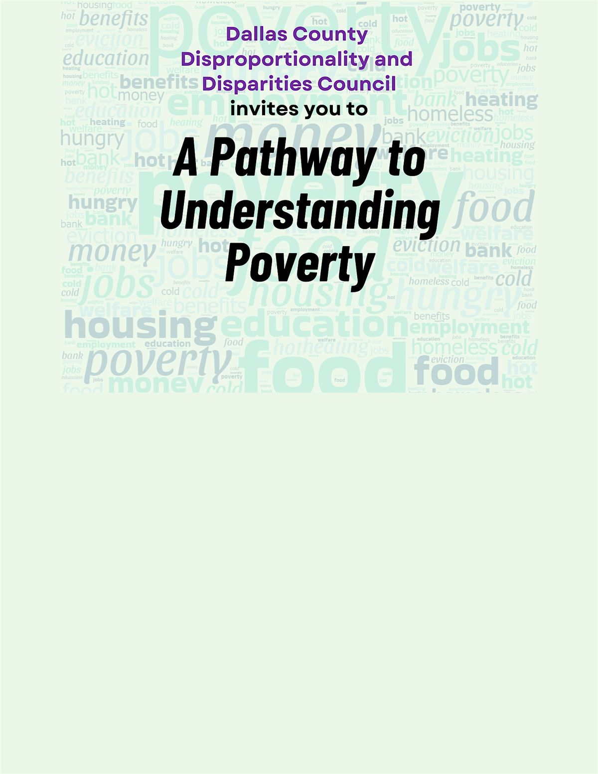 A Pathway to Understanding Poverty