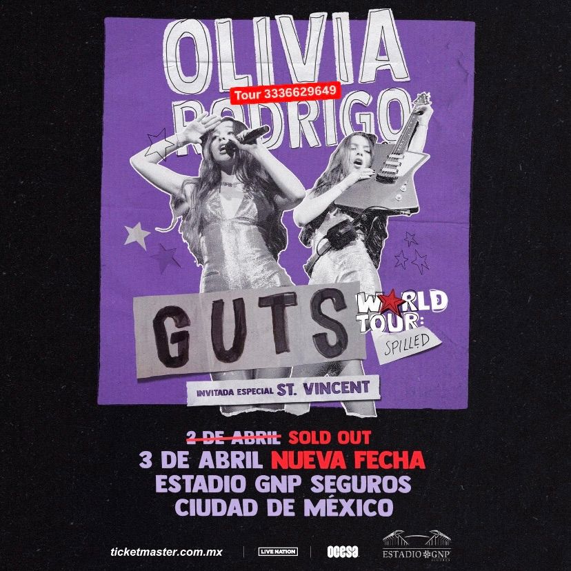 Olivia Rodrigo tour de Guadalajara