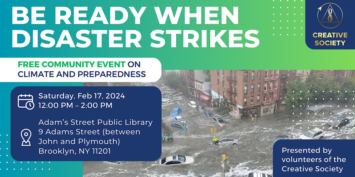 Be Ready When Disaster Strikes - Free Event on Climate and Preparedness