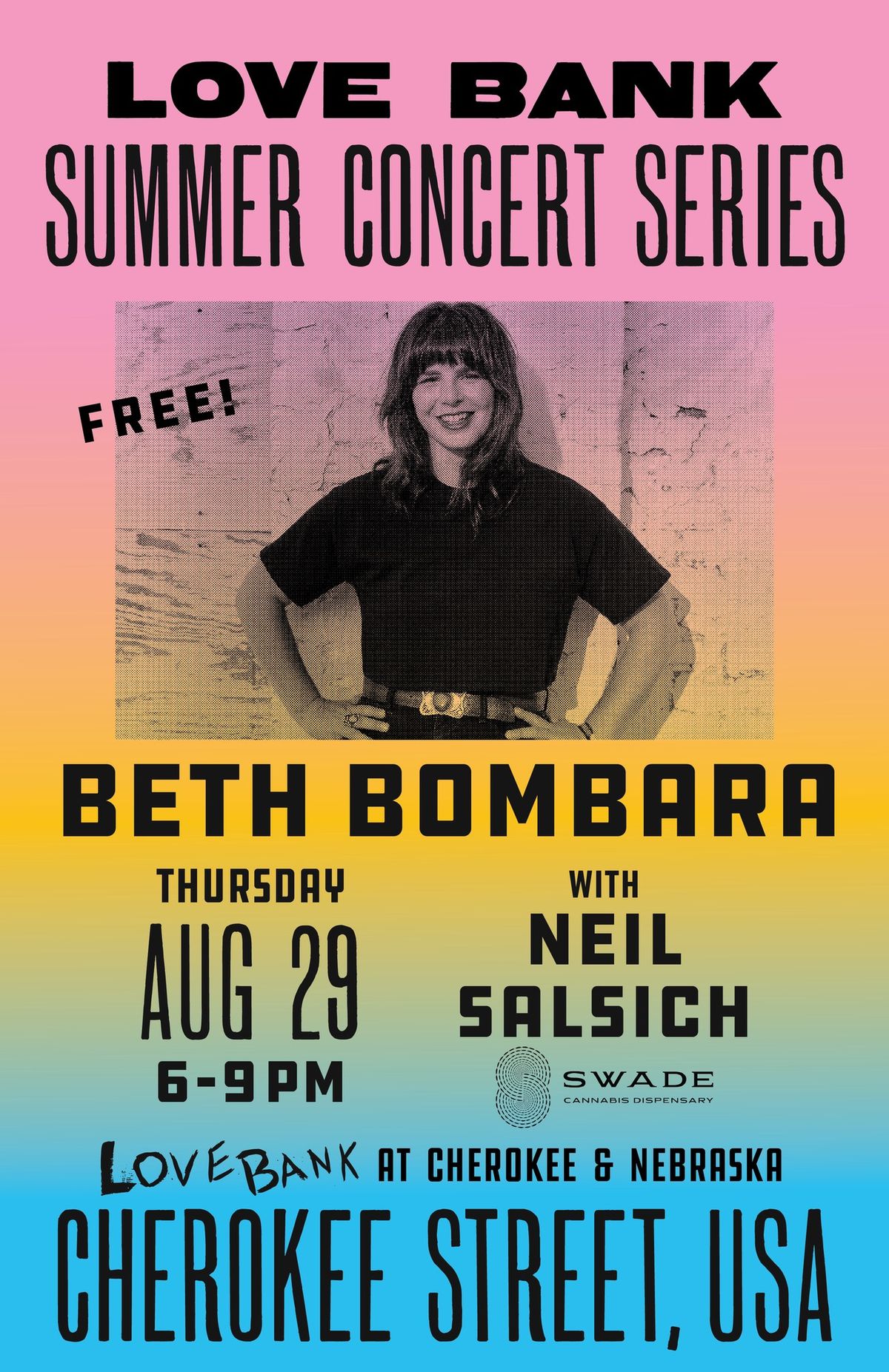 Love Bank Summer Concert Series Beth Bombara + Neil Salsich, Love Bank