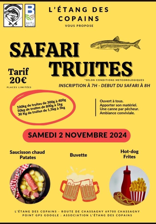 Safari truite et saucisson chaud patate 