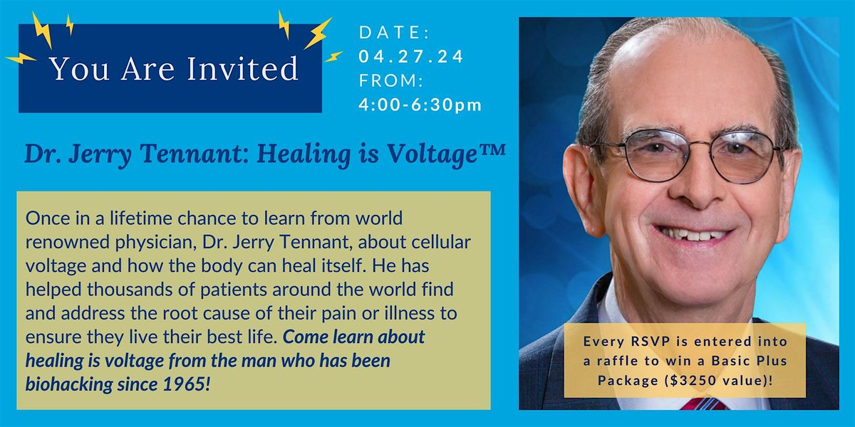 Exclusive Live Q&A with Dr. Jerry Tennant (pioneer of Healing is Voltage\u2122)