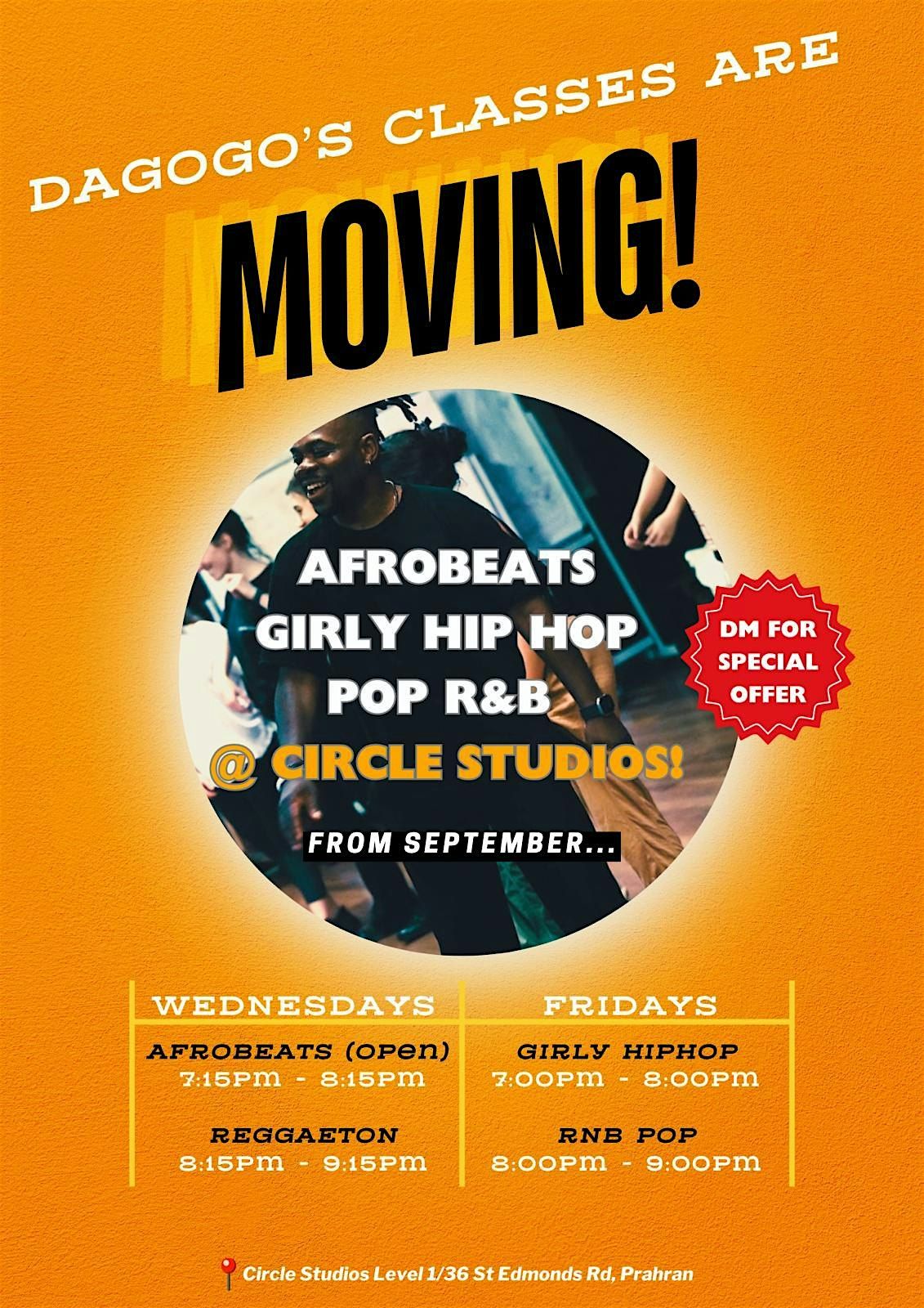 Dance with Dagogo @ Circle Afro \/ Reggaeton Wednesday and Hip Hop Fridays