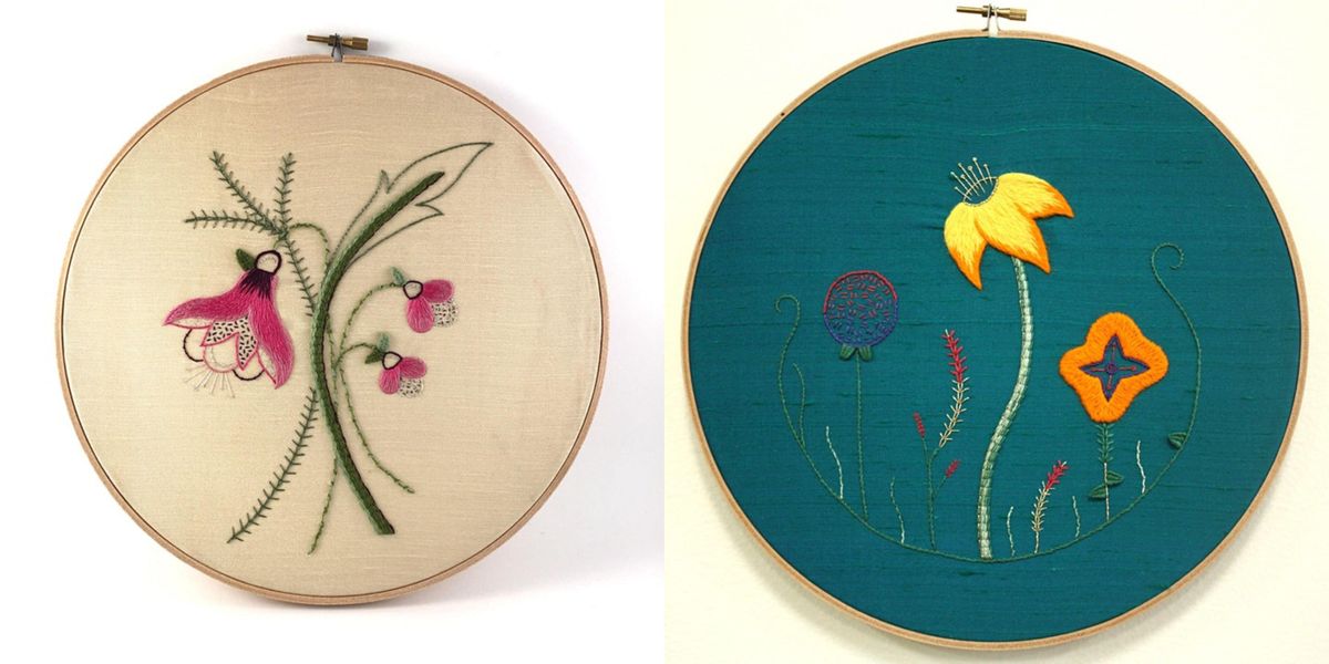 In-Person Introduction to Embroidery: Contemporary and Traditional Flower
