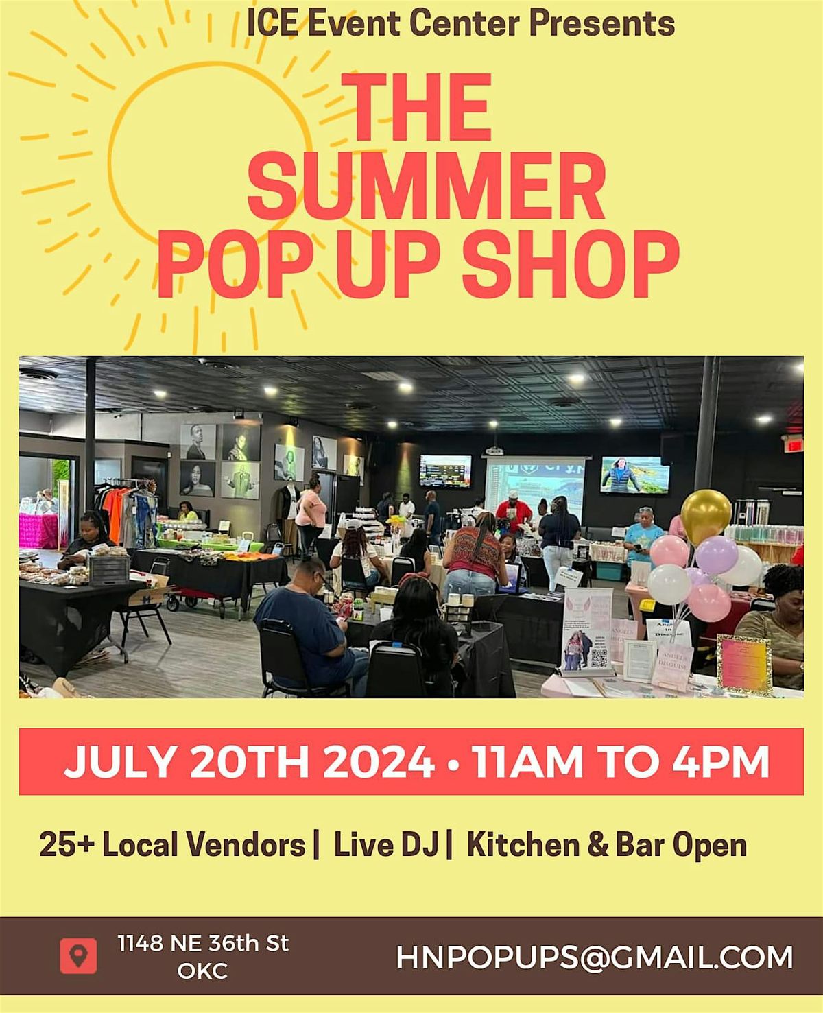 ICE Event Center Presents THE SUMMER POP UP SHOP