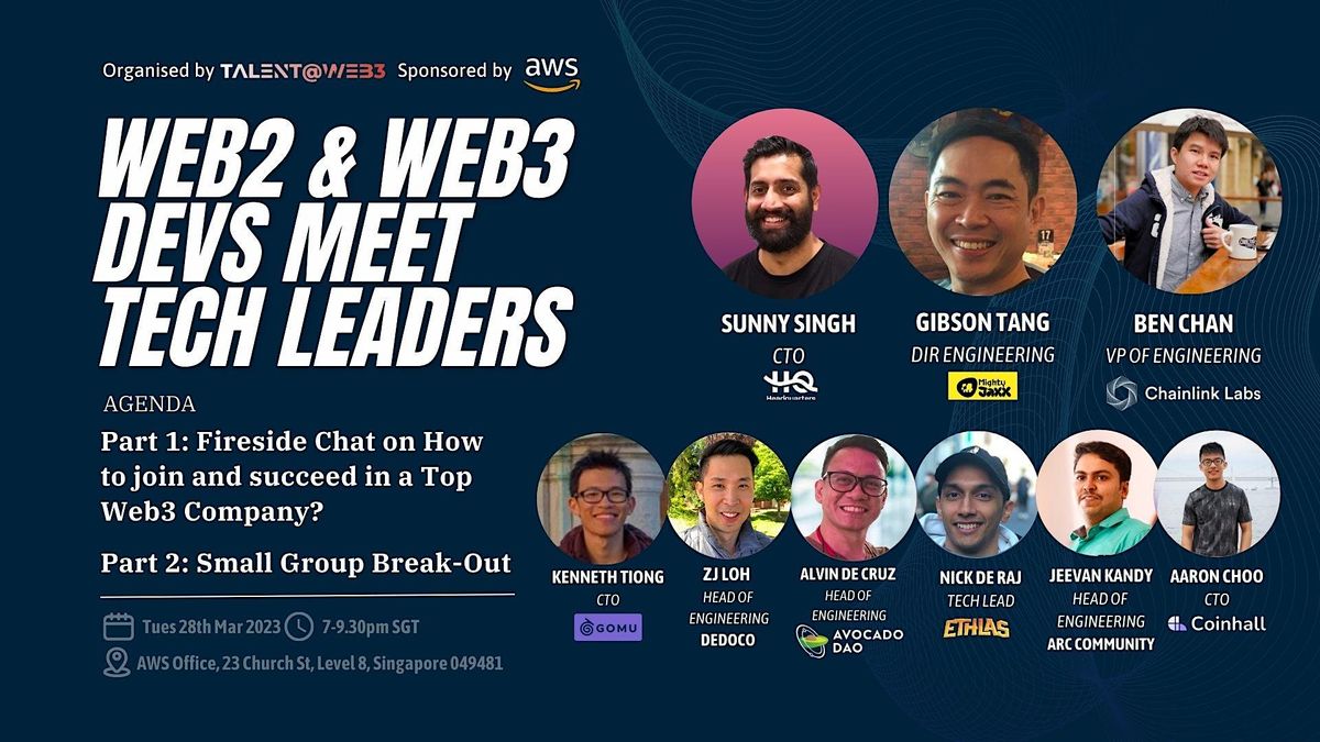 Web2 & Web3 Devs Meet Tech Leaders (Q1 2023), Amazon Web Services ...