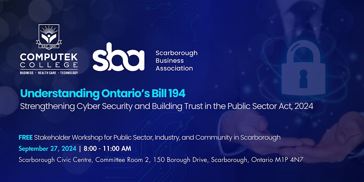 Understanding Ontario's Bill 194: Free Workshop in Scarborough