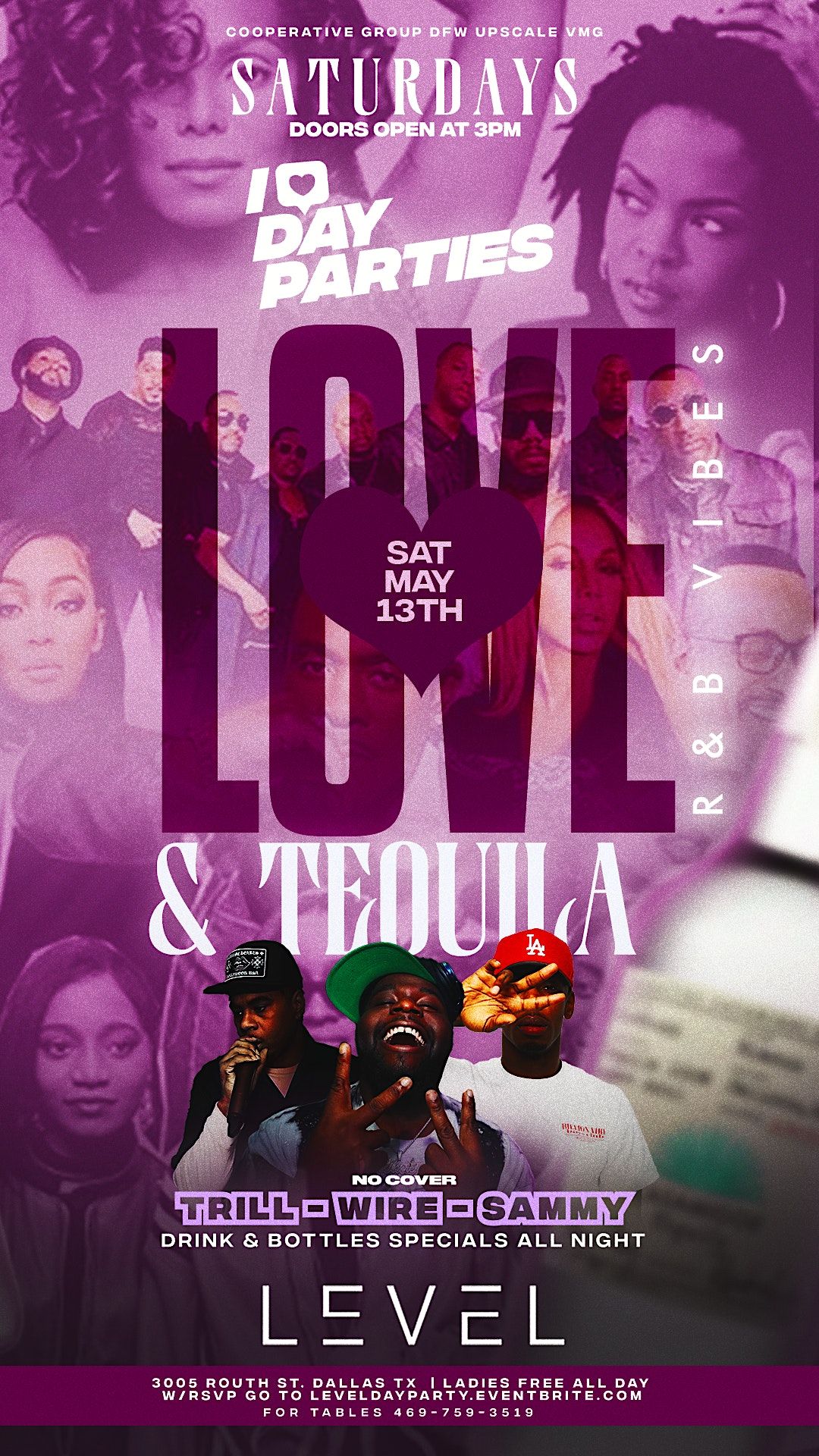 R&B & Tequlia Day Party this Saturday @ Level Uptown