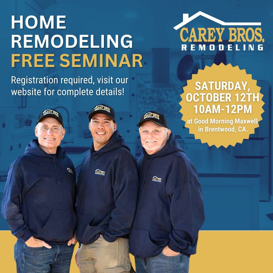 Home Remodeling for Dummies FREE Seminar!