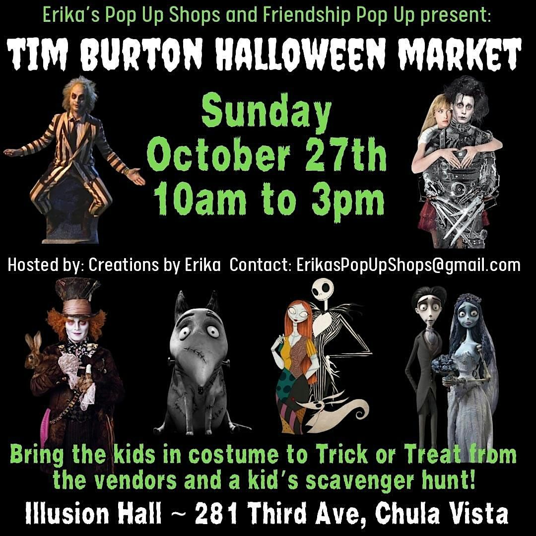 FREE EVENT (no ticket needed)  Tim Burton themed market!