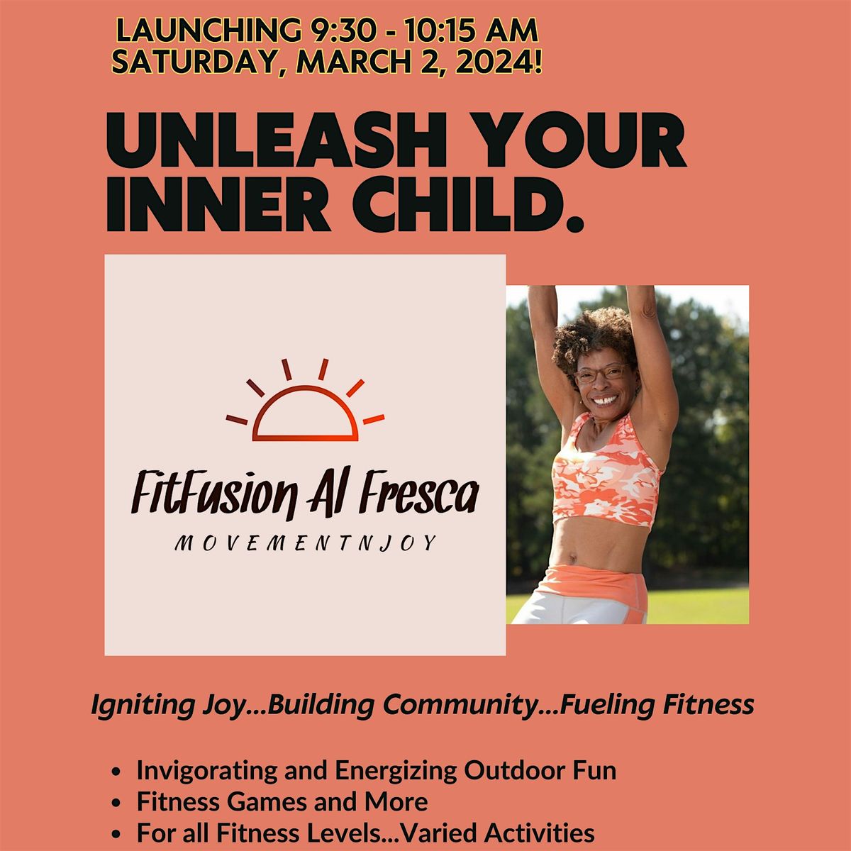 May 25th FitFusion Al Fresca! FREE for First timers!