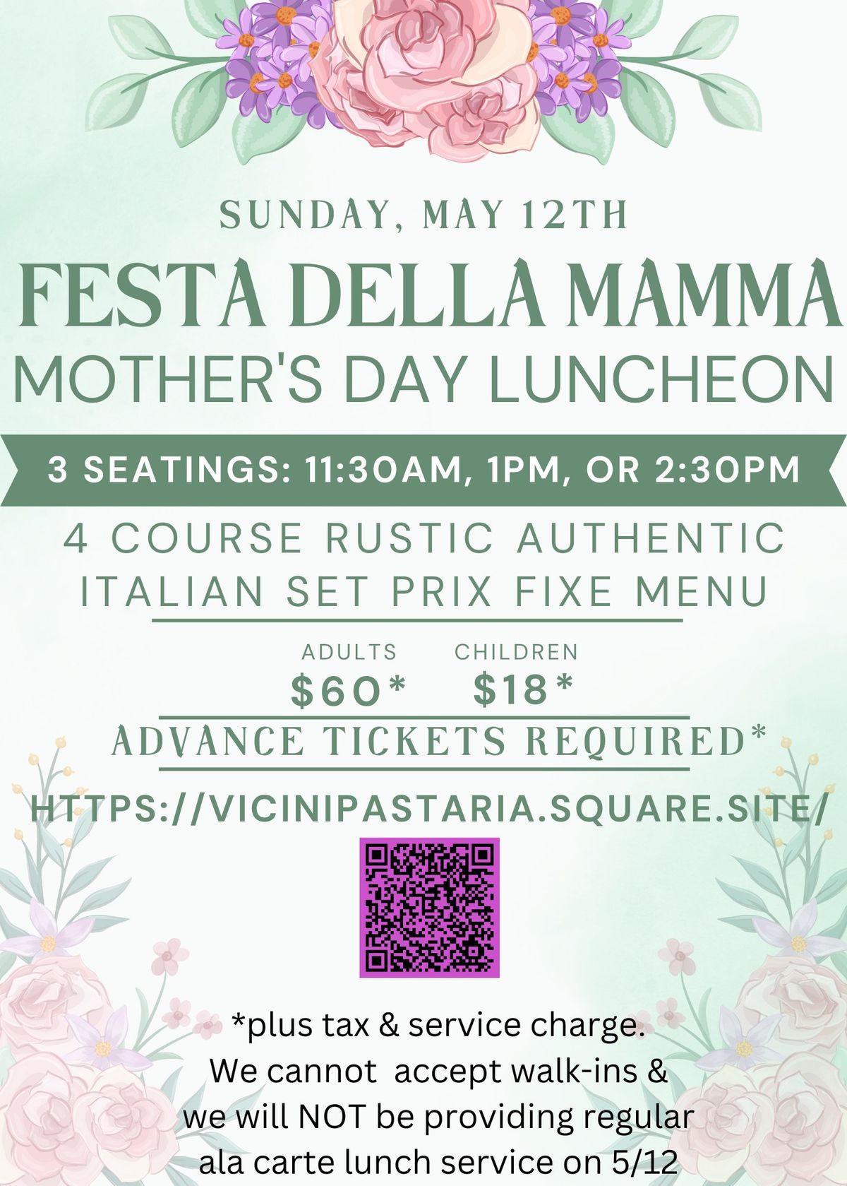 Festa della Mamma: Mother's Day luncheon 