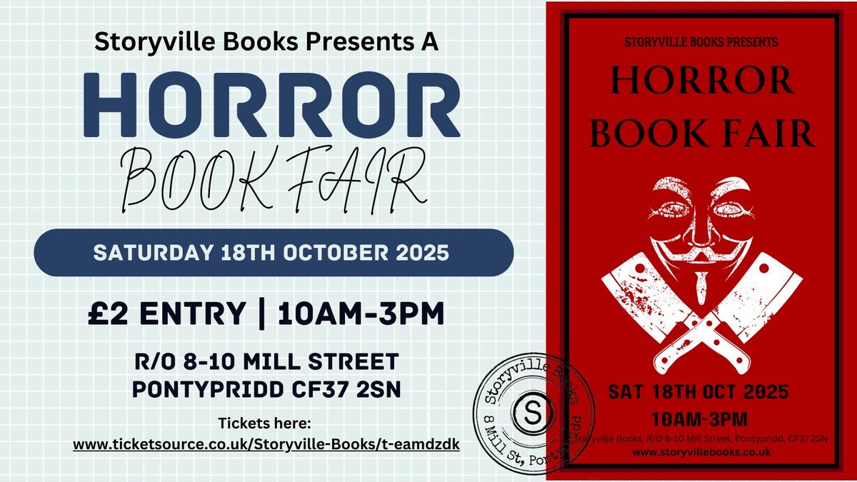 Storyville Books Presents a Horror Book Fair