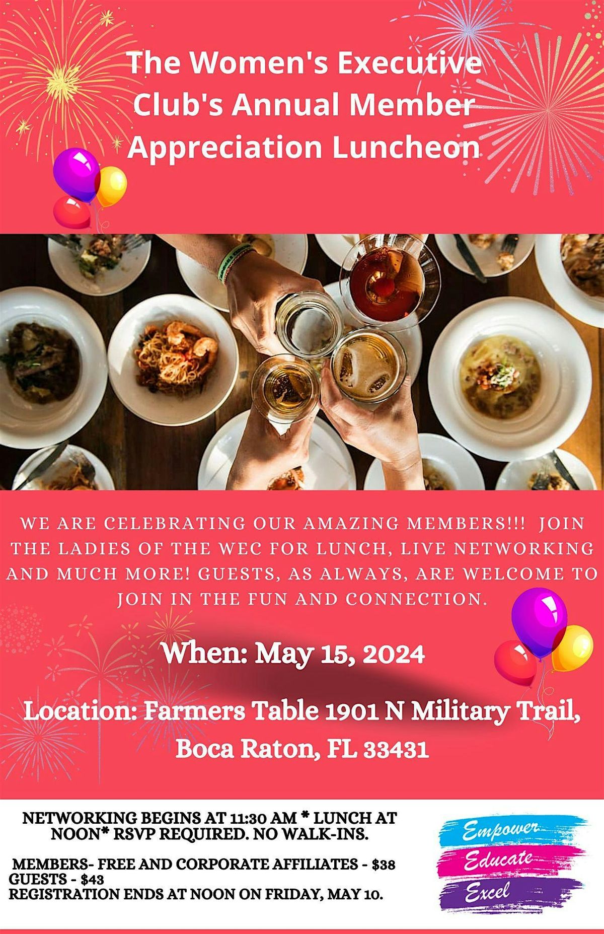 May Luncheon with The Women's Executive Club