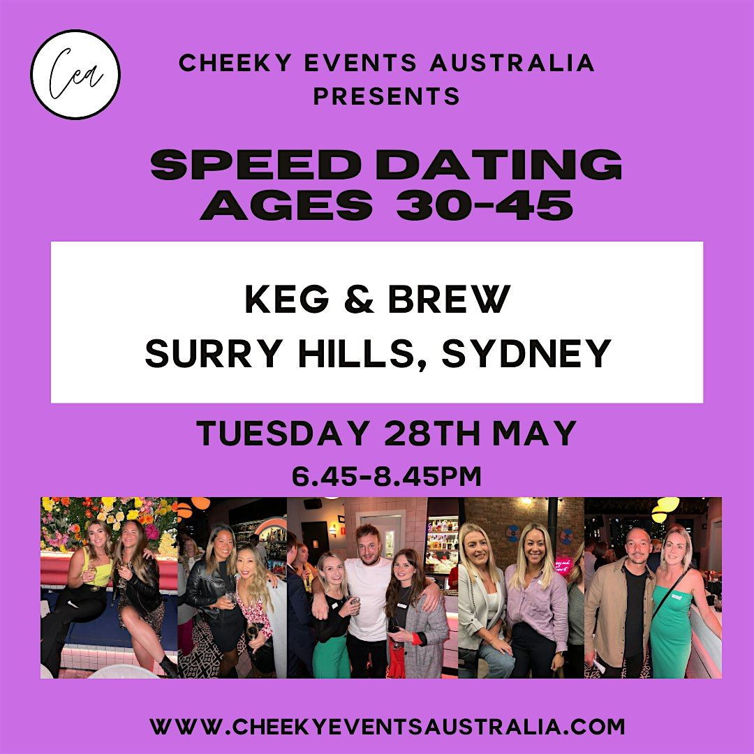 Sydney speed dating for ages 30-45 by Cheeky Events Australia