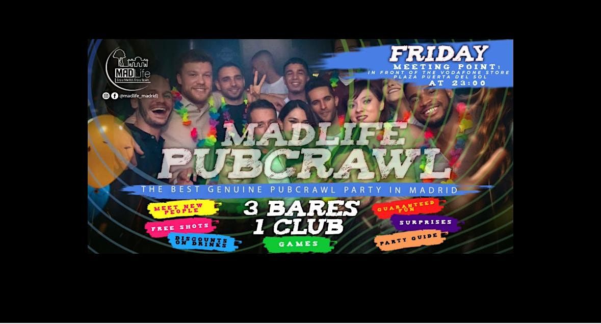 Friday International Meeting & Party Pubcrawl!