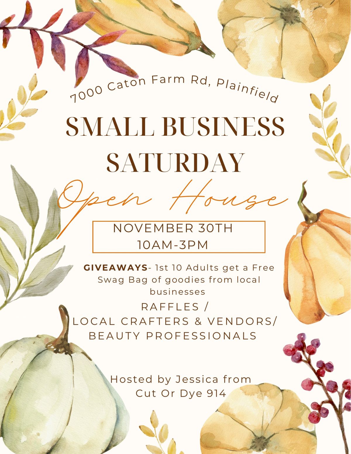 Small Business Saturday Open House\/Craft fair