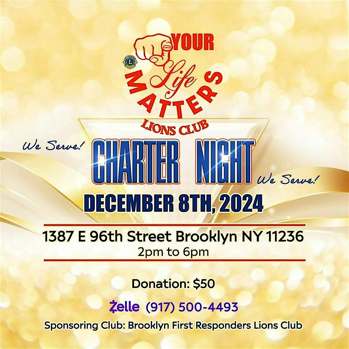 Your Life Matters Lions Club Charter Night