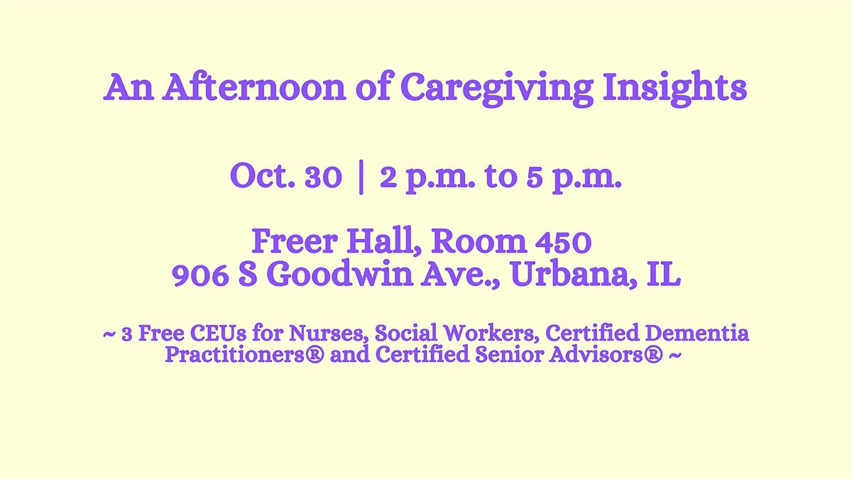 An Afternoon of Caregiving Insights