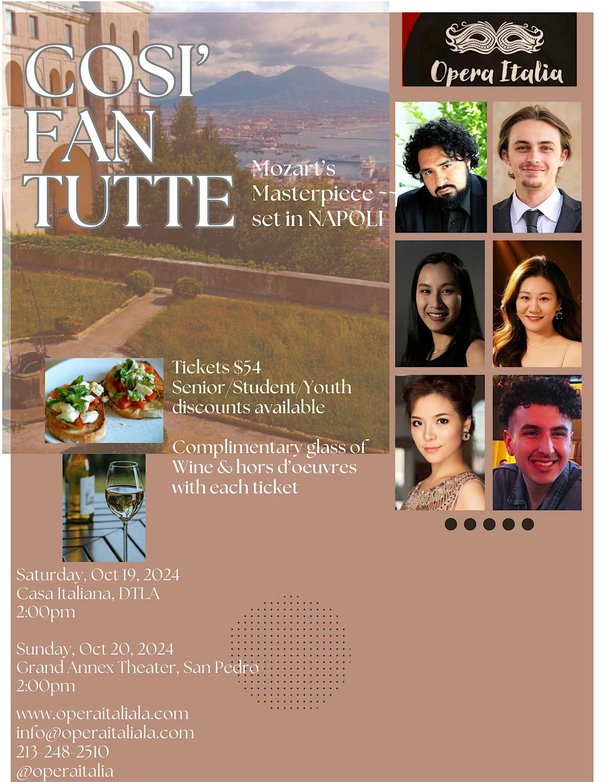 Cosi' fan tutte  ~ at Casa Italiana, DTLA