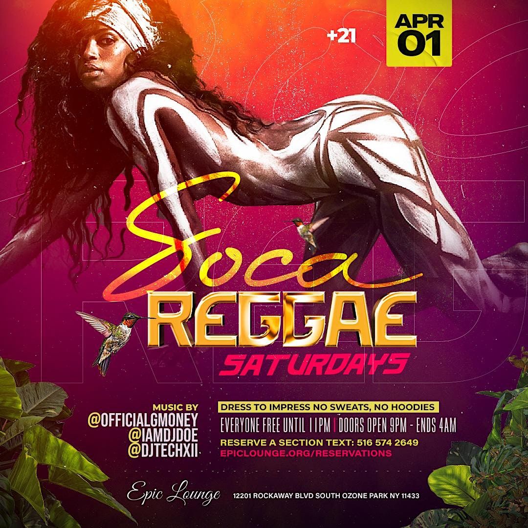 SOCA REGGAE SATURDAY'S
