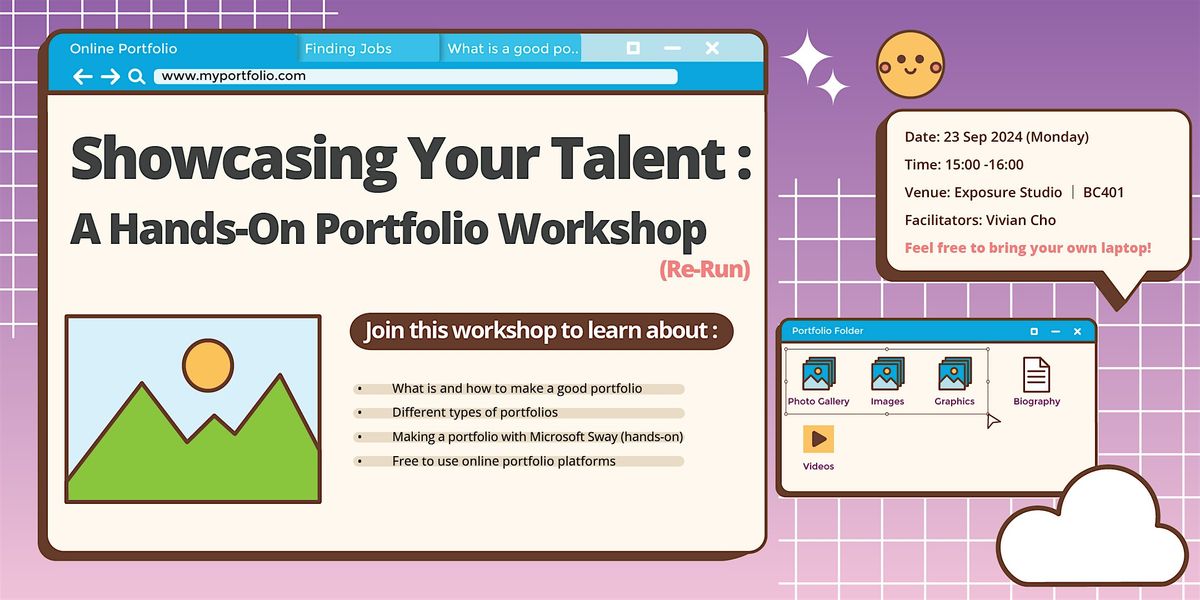 Showcasing Your Talent:A Hands-On Portfolio Workshop (Re-Run)